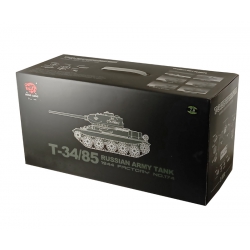 Czołg zdalnie sterowany ASG/IR/dźwięk/dym 1:16 Russia Medium Tank T-34/85 1944 RTR 2.4Ghz - Heng Long 3909-1U (S)